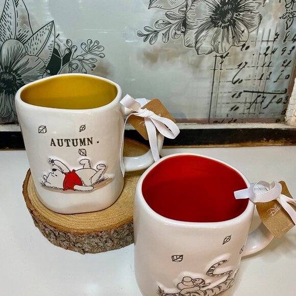 NEW Rae Dunn Disney Winnie the Pooh Autumn and Tigger Fall Mug Set - Picture 2 of 2